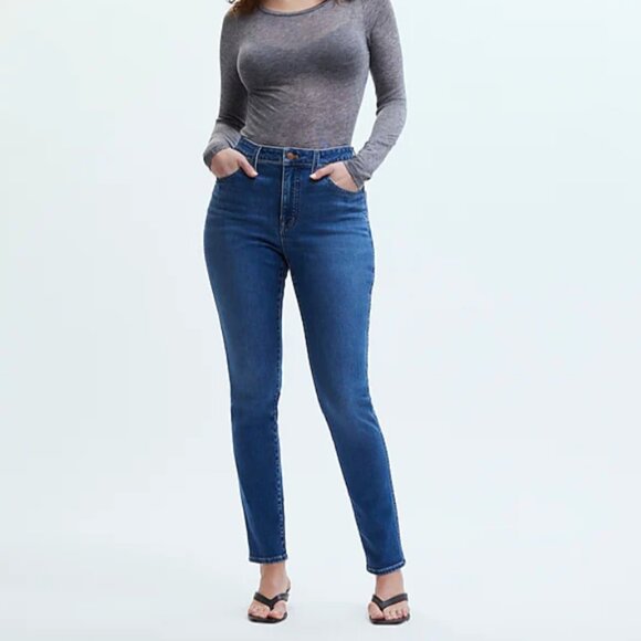 Madewell 10" High-Rise Roadtripper Authentic Skinny Jeans in Faulkner Wash 27T - Picture 1 of 11